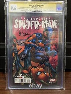 Spiderman comic CGC 9.6 Signed By Stan Lee Superior Spider-man #17