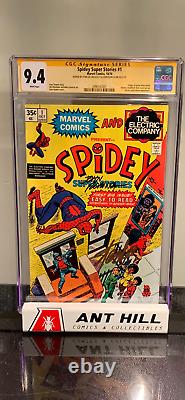 Spidey Super Stories #1 CGC SS Stan Lee & John Romita Sr Key 1st Edition