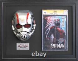 Stan Lee Double Signed Ant-man Mask & CGC 9.8 SS