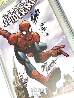 Stan Lee John Romita Sr Jr Waid SIGNED Amazing Spider-Man #642 NYCC CGC SS 9.8