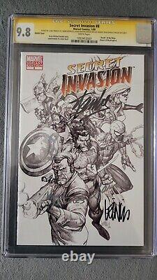 Stan Lee Secret Invasion #8 Signature Series CGC 9.8 Stan Lee +4 More Signature