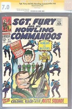 Stan Lee Signed 1967 Sgt. Fury And His Howling Commandos CGC 7.0