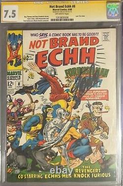 Stan Lee Signed 1968 Not Brand Echh #8 CGC 8.0