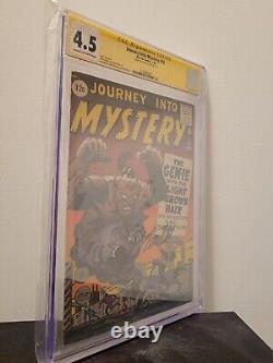 Stan Lee Signed CGC SS 4.5 Journey Into Mystery 76 Stan Lee Story