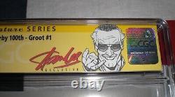 Stan Lee Signed Groot No. 1 Cgc 9.6 2017 Marvel Stan Lee Exclusive Mint Slab