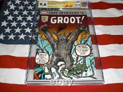 Stan Lee Signed Groot No. 1 Cgc 9.6 2017 Marvel Stan Lee Exclusive Mint Slab