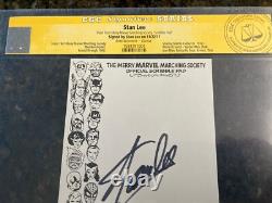 Stan Lee Signed Merry Marvel Marching Society CGC SS