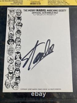 Stan Lee Signed Merry Marvel Marching Society CGC SS