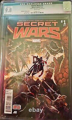 Stan Lee Signed cgc 9.8 Marvel Secret Wars #1 and #2