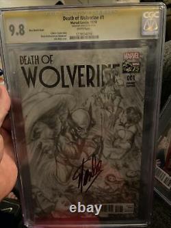 Stan Lee Signed death of wolverine 1 cgc 9.8