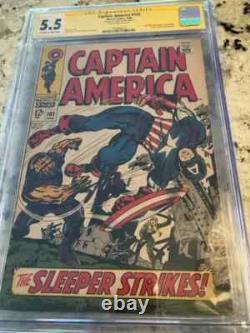 Stan Lee signature CGC SS 5.5 Captain America #103 (1968)