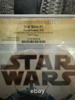 Star Wars #1 2015 CGC 9.6 Signed Stan Lee