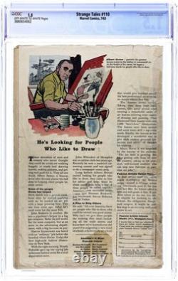 Strange Tales #110 CGC 1.5 1963 3880654002 1st app. Doctor Strange, Nightmare