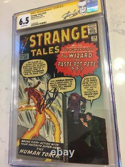 Strange Tales #110 CGC 6.5 1963 1st Doctor Strange! Stan Lee Signature! H9 H cm