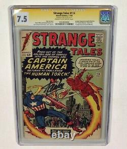 Strange Tales #114 CGC Signature Series 7.5 KEY! (Stan Lee signed!) 1963 Marvel