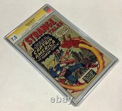 Strange Tales #114 CGC Signature Series 7.5 KEY! (Stan Lee signed!) 1963 Marvel