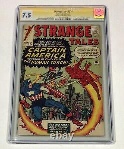 Strange Tales #114 CGC Signature Series 7.5 KEY! (Stan Lee signed!) 1963 Marvel