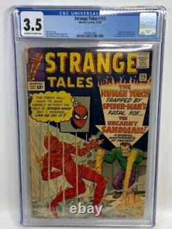 Strange Tales #115 Marvel 1963 Stan Lee 2nd Appearance Sandman CGC 3.5