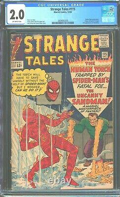 Strange Tales 115 cgc 2.0 2nd Appearance of Sandman! Sinister Six! 3809092005