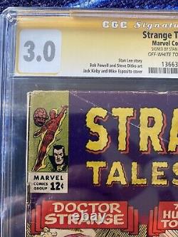 Strange Tales #133, signed by Stan Lee, CGC 3.0