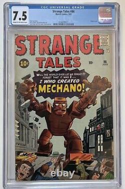 Strange Tales 86 CGC 7.5 Marvel Comics 1961 Mechano Robot Cover Kirby Stan Lee
