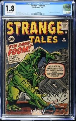 Strange Tales #89 CGC 1.8 1961 1st Fin Fang Foom Marvel Jack Kirby Stan Lee