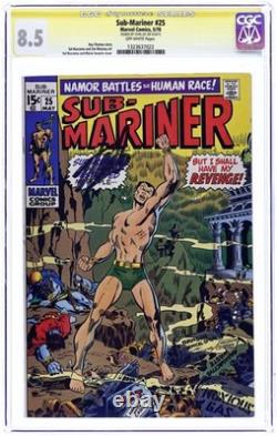 Sub-Mariner #25 CGC 8.5 SS Stan Lee 1970 1323637022