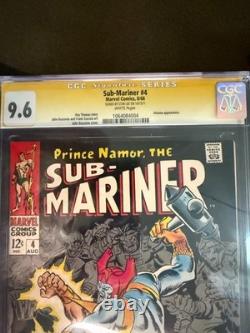 Sub-Mariner #4 8/68 CGC SS Stan Lee 9.6 Top Pop. 1 of 1 none better