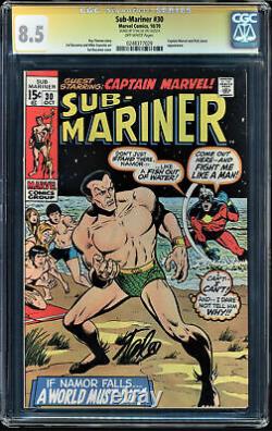 Sub-mariner #30 Cgc 8.5 Ss Stan Lee Highest Graded Ss Copy #0248377029