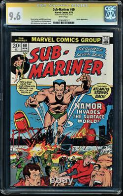 Sub-mariner #60 Cgc 9.6 Ss Stan Lee Highest Graded Cgc #1206503027