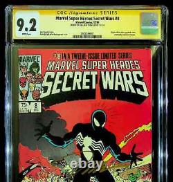 Super Heroes Secret Wars 8 SIGNED By Stan Lee and Jim Lee CGC 9.2 Marvel 1984