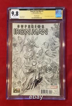 Superior Iron Man #1 1300 Alex Ross Variant Signed by Stan Lee CGC 9.8 JSA Rare