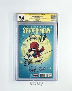 Superior SPIDER MAN 1 CGC SS 9.6 Signed 5X WithSkottie Young Sketch, Stan Lee +3