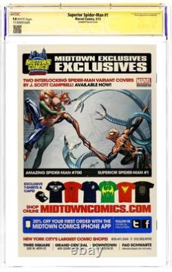 Superior Spider-Man #1 Campbell Midtown CGC 9.8 SS Stan Lee/Campbell 2013