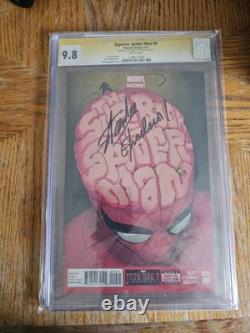 Superior Spider-man #9 CGC 9.8 SS Stan Lee Excelsior Quote, Old CGC Label