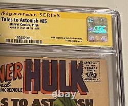 TALES TO ASTONISH #85 CGC 2.0 Signed STAN LEE ONLY 10 SS 1966 Hulk Signature