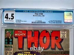 THOR # 134 CGC 4.5 1st High Evolutionary Villain in Guardians 3 movie 1966