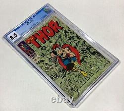 THOR #154 CGC 8.5 WHITE pages! (1st Mangog, Jack Kirby, Stan Lee) 1968 Marvel