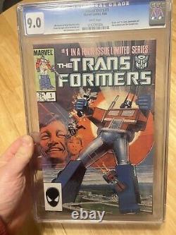 TRANSFORMERS #1 CGC 9.0 Marvel Comics, 1st Autobots and Decepticons