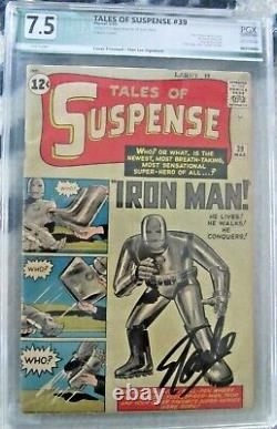 Tales Of Suspense #39 (1st Ironman) Stan Lee Signature Pgx 7.5 No Cgc Holy Grail