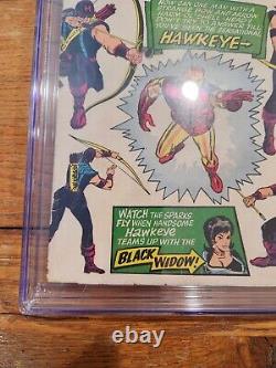 Tales Of Suspense 57 CGC 4.0 OWithWP 1st Hawkeye Stan Lee Black Widow Marvel 1964