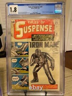 Tales of Suspense #39 CGC 1.8 1st Appearance & Origin Iron Man! Beautiful