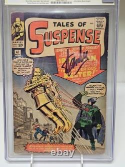 Tales of Suspense #47 CGC 3.5 Comic Signed Stan Lee 1st Appearance The Melter
