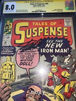 Tales of Suspense 48 cgc ss 8.0 Stan Lee 1st Red/Yellow Armor & Mister Doll 1963