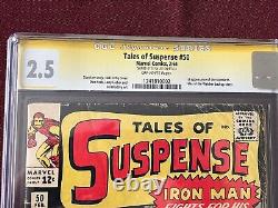 Tales of Suspense #50 CGC 2.5 signed by Stan Lee 1st App Mandarin Marvel