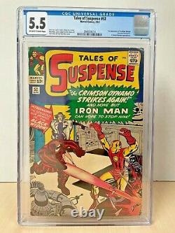 Tales of Suspense #52 (1964) CGC 5.5 1st Appearance Black Widow OwithWhite Pgs