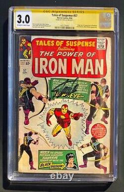 Tales of Suspense #57 CGC 3.0 1st Hawkeye Marvel 1965 Comics SS Stan Lee Signed