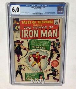 Tales of Suspense #57 CGC 6.0 BIG KEY! (1st Hawkeye & Origin) 1964 Marvel Comics