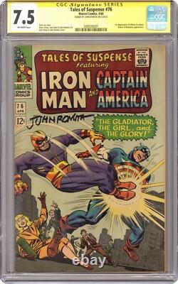 Tales of Suspense #76 CGC 7.5 SS Signed John Romita Sr