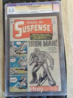 Tales of suspense 39 cgc ss 3.0 Signed Stan Lee (A) slight restoration. Iron man1